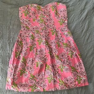 Twenty One by Forever 21 Strapless Pink Floral Dress